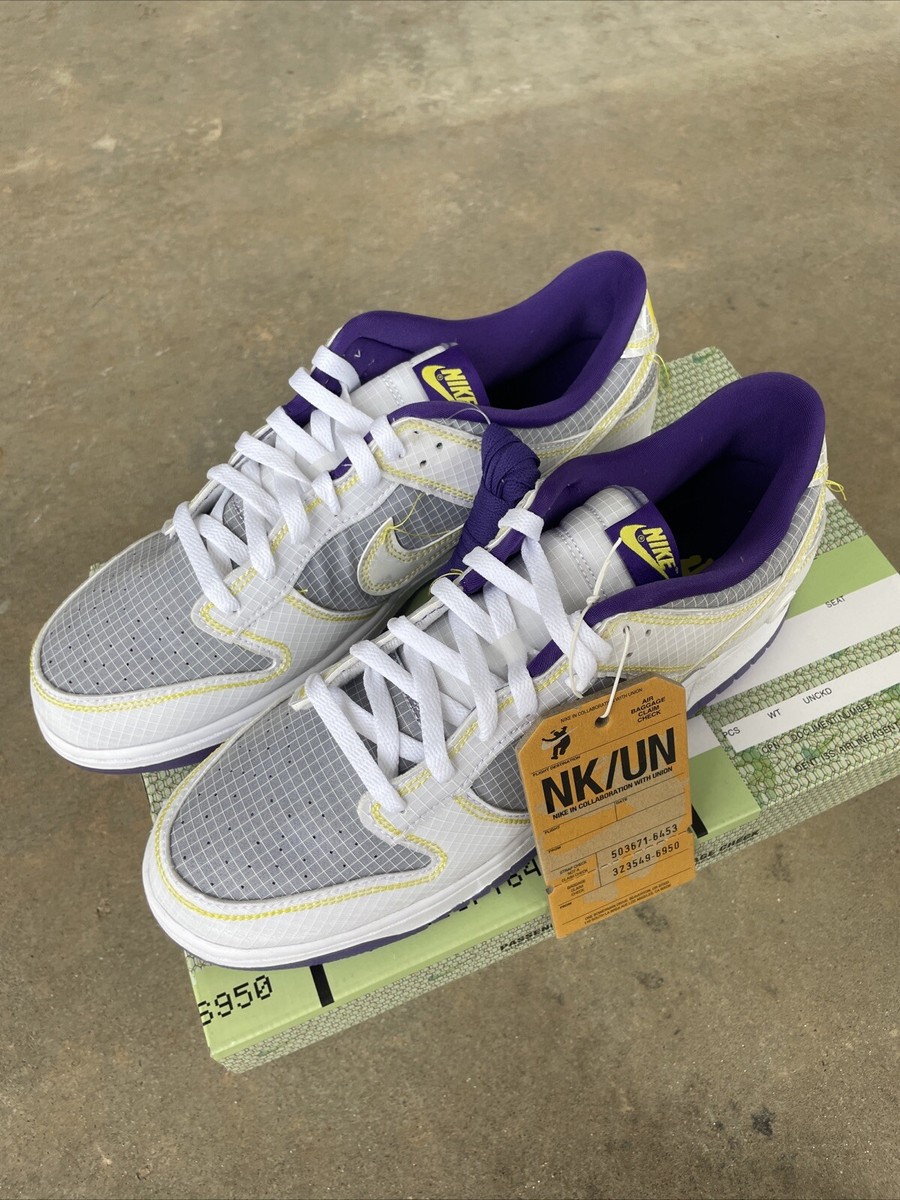 Size 12 - Nike Dunk Low x Union Gray/Purple/Yellow 2022