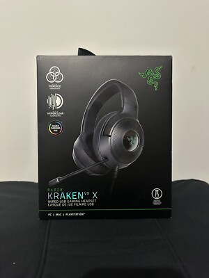 Razer Kraken V3 X Gaming Headset Black PC/MAC/Playstation Compatible NEW IN BOX