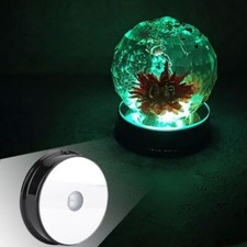 7 Color LED Light Base Round Stand For Glass Bottle Crystal Glass Art Display