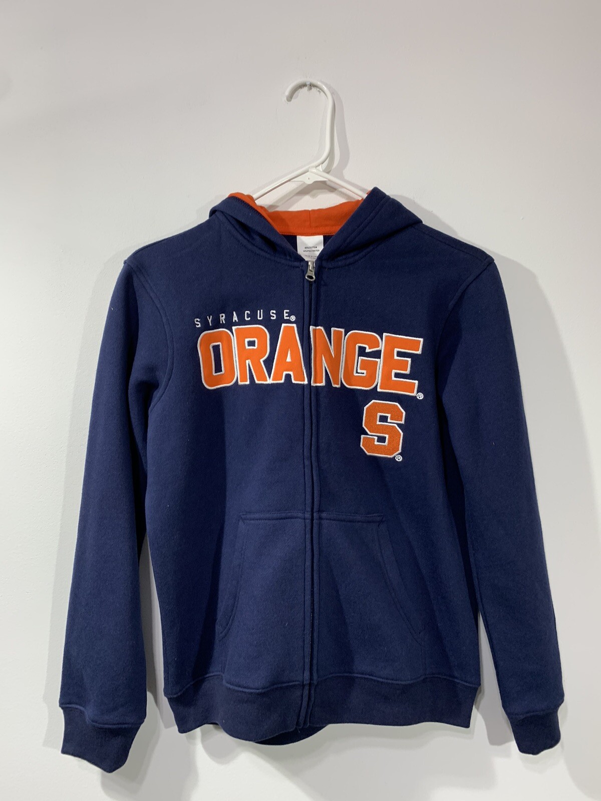 Syracuse University Child Youth Hoodie Jacket Medium 10-12 Y