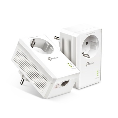 TP-Link AV1000 Gigabit Powerline Set mit Steckdosen 2x Adapter, bis zu 1.000 Mbi