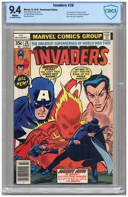 Invaders # 26   CBCS   9.4   NM   White pgs   3/78  Newsstand Edition  1st App. 