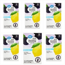 6 Pack - Great Value Antioxidant Blackberry Lemonade Drink Mix 60 Packets