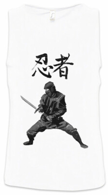 Ninja I Herren Tank Top Samurai Warrior Way of Seppuku Banzai Japan Japanese