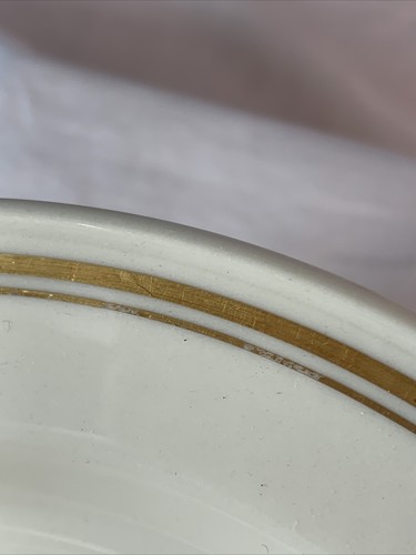 Steelite International England Ivory/Gold rimmed Salad Plates. 7 7/8" - Picture 4 of 6