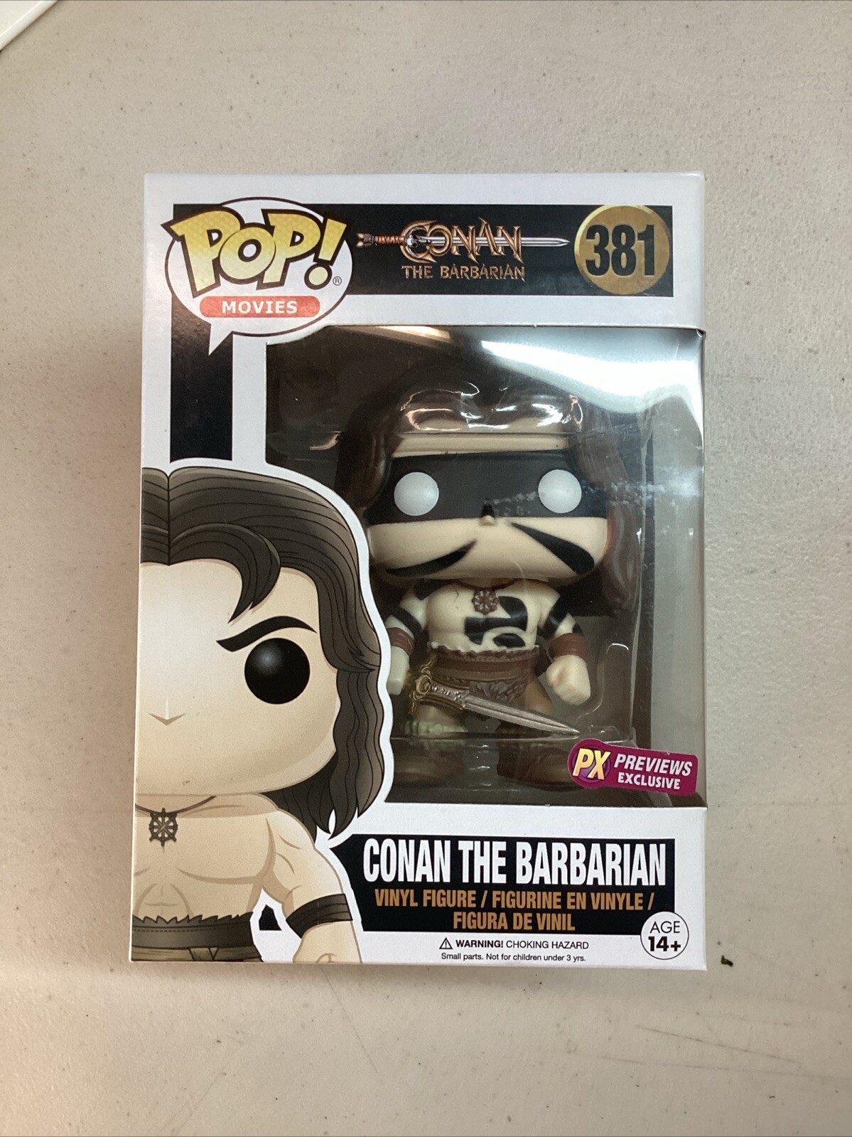 Funko Pop Conan The Barbarian War Paint Variant #381 Previews Exclusive Px Ljs