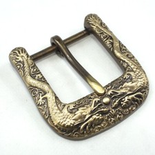 Solid Brass Dragon Belt Buckles Tongue Pin Belt Buckle Fits For 1.5 INCHES Belt