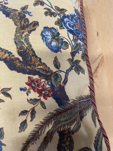 Vintage Waverly Olano Bird Pheasant Throw Pillows Set Of Two 16” - Picture 7 of 8