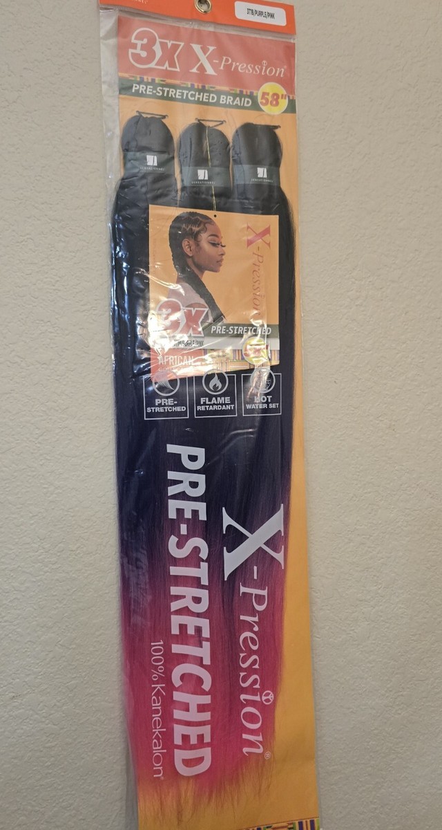 X-pression Expression Kanekalon 3X Braid Hair Prestretched