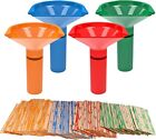Coin Counters Coin Sorters Tubes Bundle of 4-Color-Coded Coin Tubes-and-Assorted