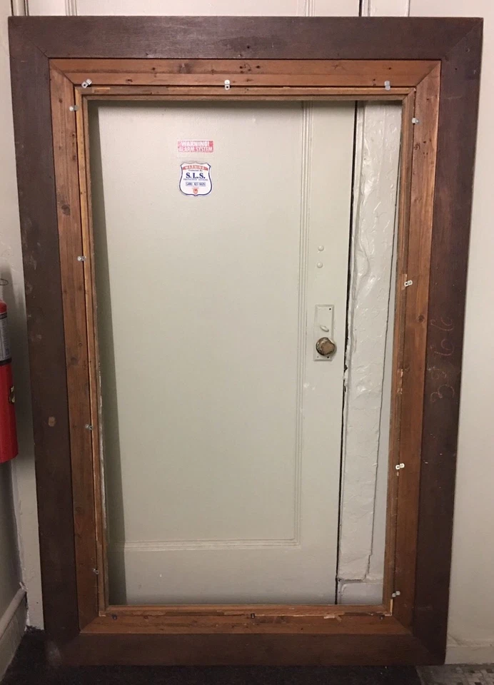 ОЧЕНЬ БОЛЬШАЯ 73 «X 48» антикварная рама 19-го века французское красное дерево позолота Gesso лавровые листья - Изображение 3 из 4