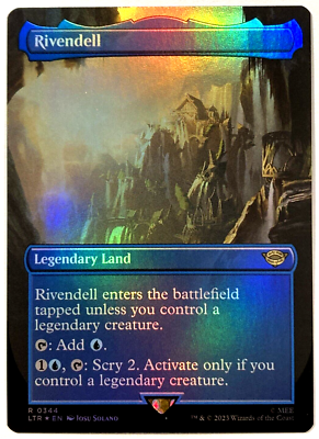 MTG Rivendell *BORDERLESS FOIL* The Lord of the Rings 0344 Pack