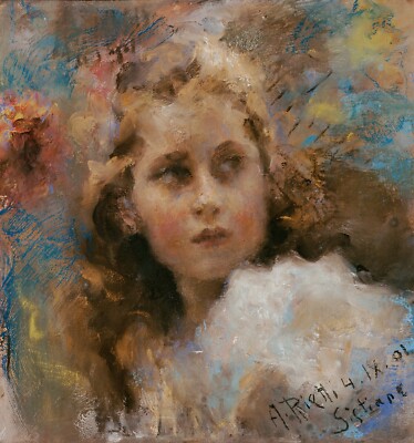 Arturo Rietti : ''Else Hartman'' (1901) - Giclee Fine Art Print