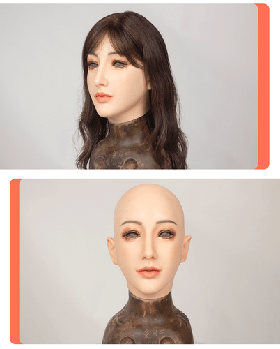 Realistic Silicone Female Mask Headwear Face Masks for Crossdresser Drag Queen - Picture 11 of 12