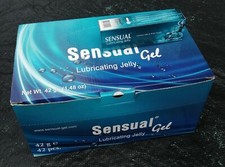 Lube Sensual Lubricating Jelly Gel Condom Safe Water-Based ONE Box 42 Tubes