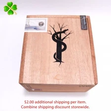 Intemperance EC XVIII Faith Empty Wood Cigar Box 5.75" x 5.25" x 3.75"
