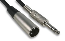Image of Balanced Microphone 6.35mm Stereo 1/4" Jack to 3 Pin XLR Male Female Mic Cable