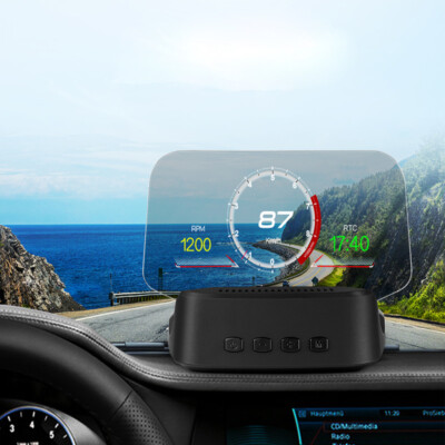 3'' Car OBD2 Gauge HD LCD Screen HUD Head-Up Digital Display Data Scan Accessory