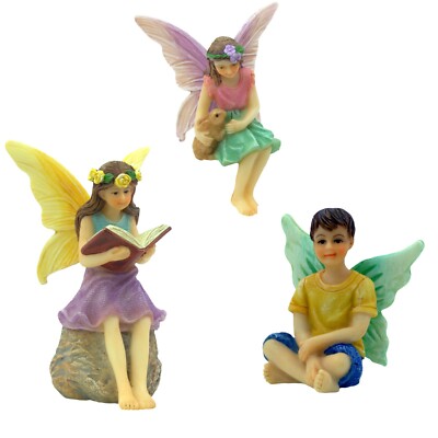 Fairy Garden Forest Fairies Set, Girl and Boy Fairy by PRETMANNS