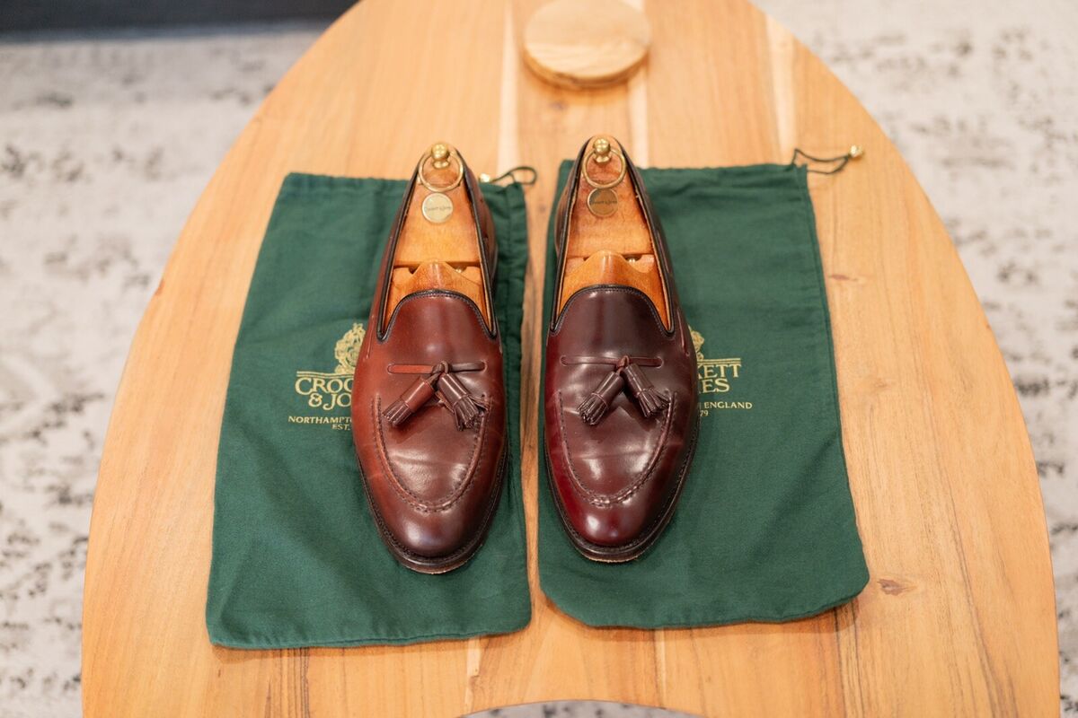 Crockett & Jones Burgundy Cordovan Cavendish 2 Tassel Crockett & Jones Burgundy Cordovan Cavendish 2 Tassel