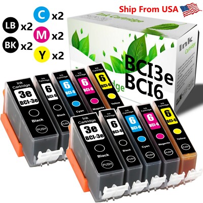 10PK BCI3e BCI6 Ink Cartridge for MPC400 MPC600F Printer