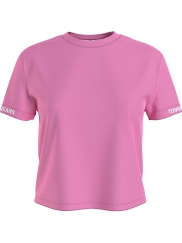 TOMMY JEANS DW0DW10130: CROP T-SHIRT WITH LOGO BIO COTTON | eBay