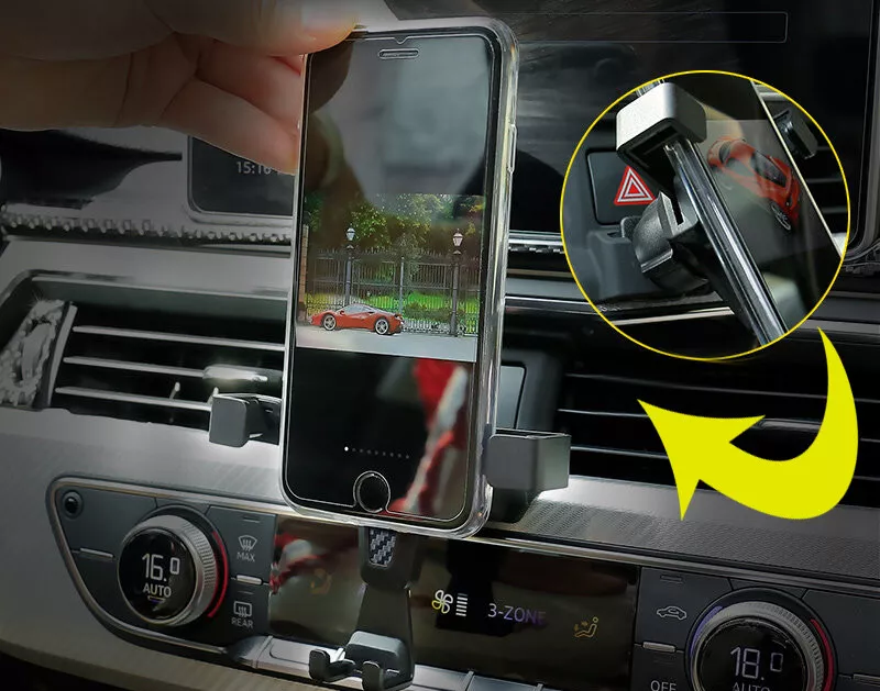 For Audi A4 B9 2017 2018 2019 Car Air Vent Mount Mobile Phone