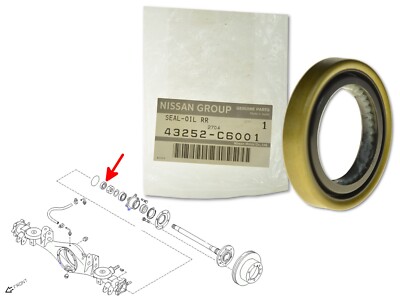 Oil Seal Rear Driveshaft Inner 43252-C6001 for Nissan Patrol 160