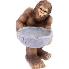 17" Handcrafted Poly Resin Jumbo Bigfoot Ashtray