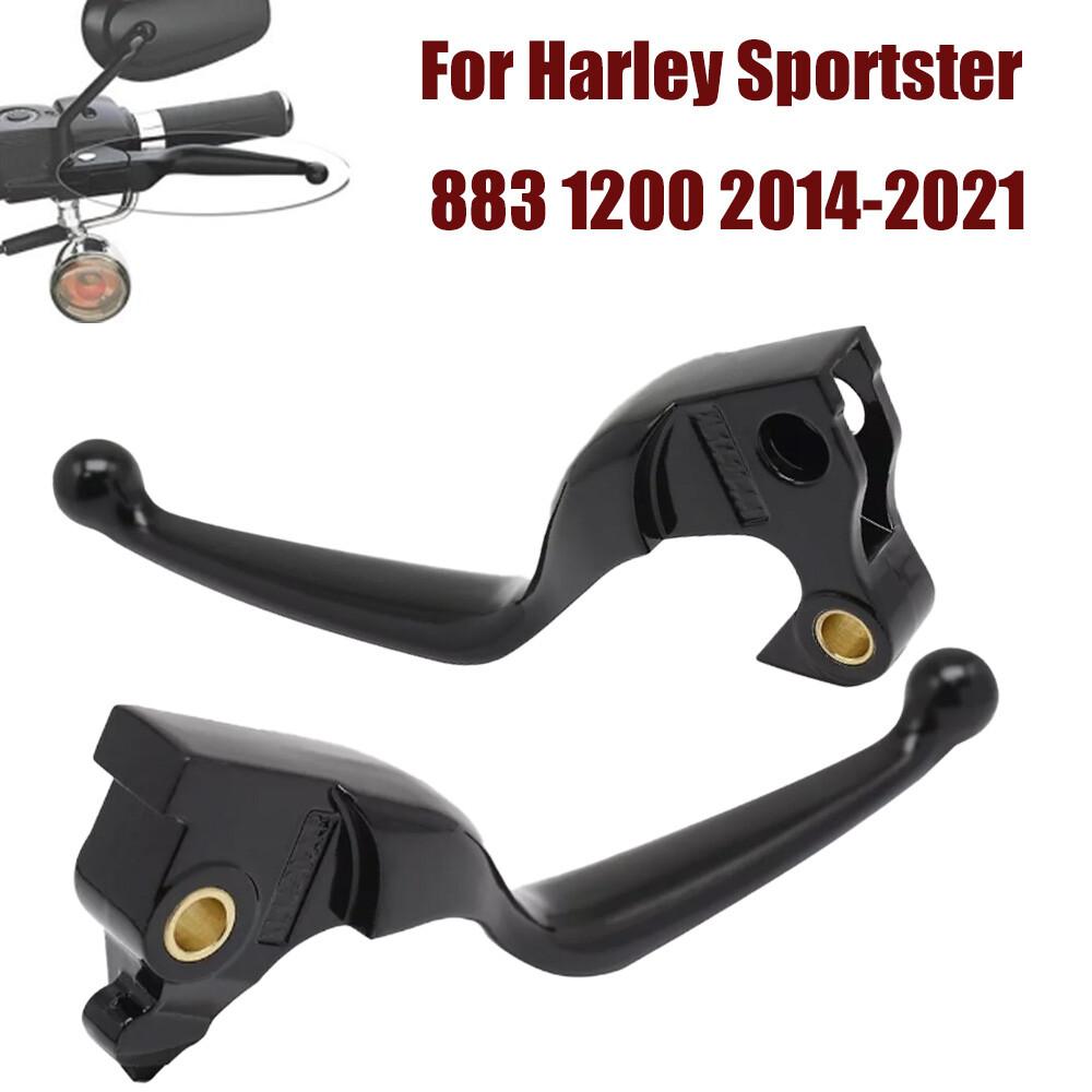 Black Brake & Clutch Hand Lever Set For Harley Sportster | Compatible With 2014-2020 XL883 XL1200 Models - View #5