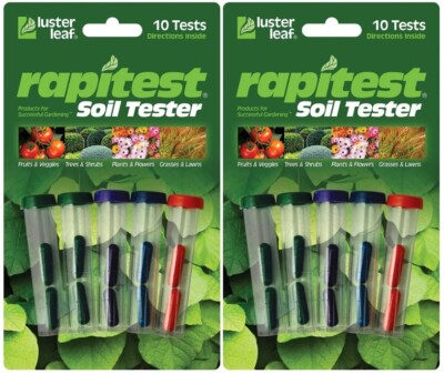 Luster Leaf Rapitest 1609CS Soil Lawn Garden Farm PH NPK Test Testing Kit ~ 2 PK
