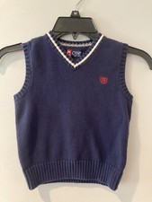 Boys Blue Sweater Vest Size 6 By Chaps