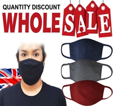 Face Mask Washable Breathable Reusable Double Layer Protection PACK OF 5 MASKS