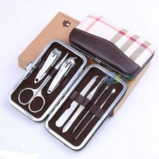 New 7Pcs Nail Care Pedicure Set Personal Manicure Travel Grooming Kit Men Women
