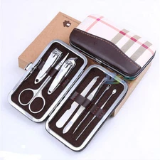 New 7Pcs Nail Care Pedicure Set Personal Manicure Travel Grooming Kit Men Women