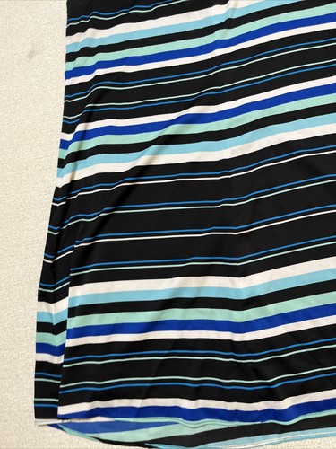 Tommy Hilfiger Fit & Flare Shirt Women Size 12 Colorful Striped Casual Designer - Picture 19 of 21