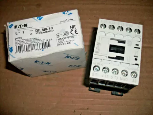 EATON MOELLER DILM9-10 XTCE009B10D 276705 24VDC COIL CONTACTOR