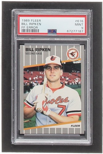 Billy Ripken "F*** Face" 1989 Fleer #616 "FF" Error Rookie Card (RC) PSA Mint 9