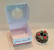 Dollhouse Miniature Christmas Plum Pudding Cake by Bright deLights 1:12 