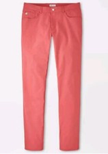 Peter Millar Crown Sport 5 Pocket eb66 Performance Pants Cape RED 3OX34 NWT
