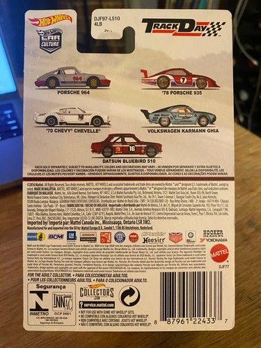 2017 Hot Wheels Car Culture Track Day Serie Datsun Bluebird 510 mit Real Rider - Bild 3 von 4