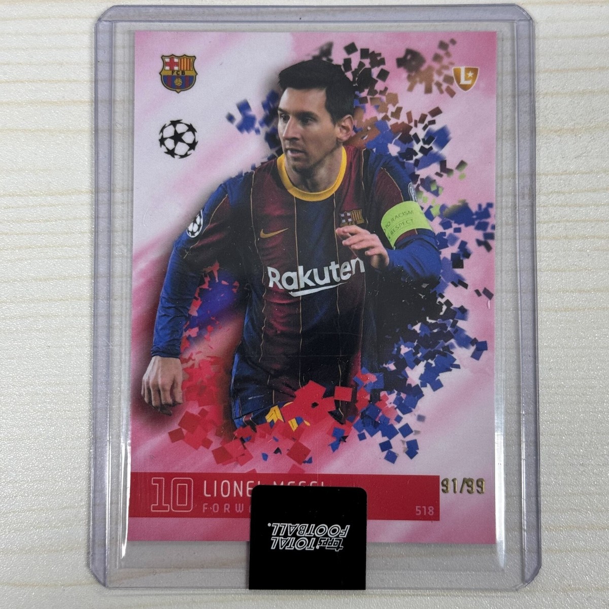 Carte Topps Super Stars Lionel Messi - FC Barcelone - Édition Yellow 2023/24