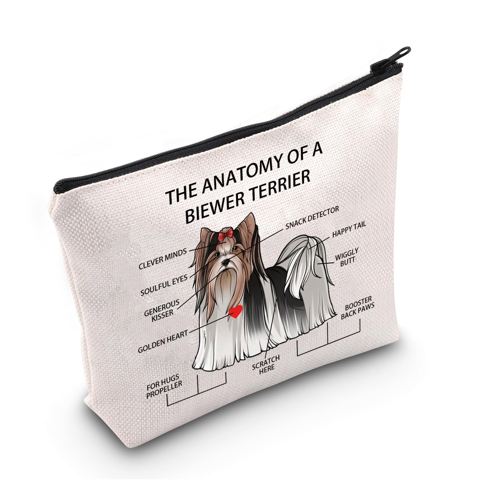 Funny Biewer Terrier Lovers Gift The Anatomy of A Biewer Terrier Clever Minds...