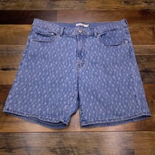 Levis Classic Shorts Womens 31 Hearts Denim Stretch