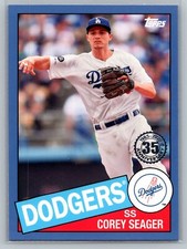 2020 Topps #85TB-22 Corey Seager 1985 Topps  35th Anniversary Blue