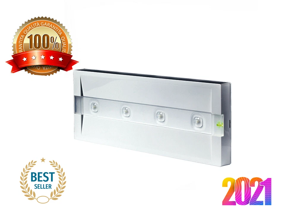 Lampada Emergenza da Parete Beghelli 824M UP LED SE 150lm AUT. 1,5H SLIM NO 1499 - Immagine 2 di 3