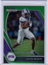 2021 Panini Prizm Draft Picks Jalen Reagor #72 Green Prizm TCU