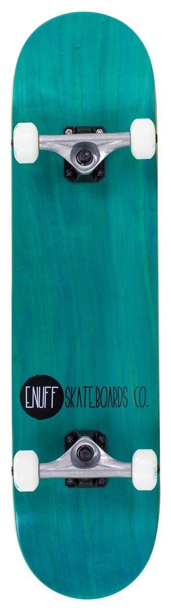Enuff Logo Stain Teal Complete Skateboard - 8.0""