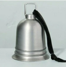 2021 Hearth & Hand with Magnolia 4" Matte Silver Bell Rumbled Christmas Holiday