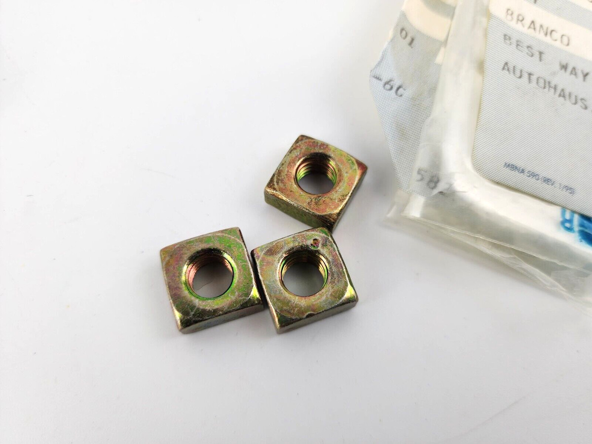 3pcs Nut Mercedes W108 Intermediate Bearing to Frame Floor Unit 